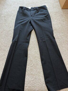 Gap Women’s Modern Fit Stretch Waist Black Flare Leg Work Pants Size 4R